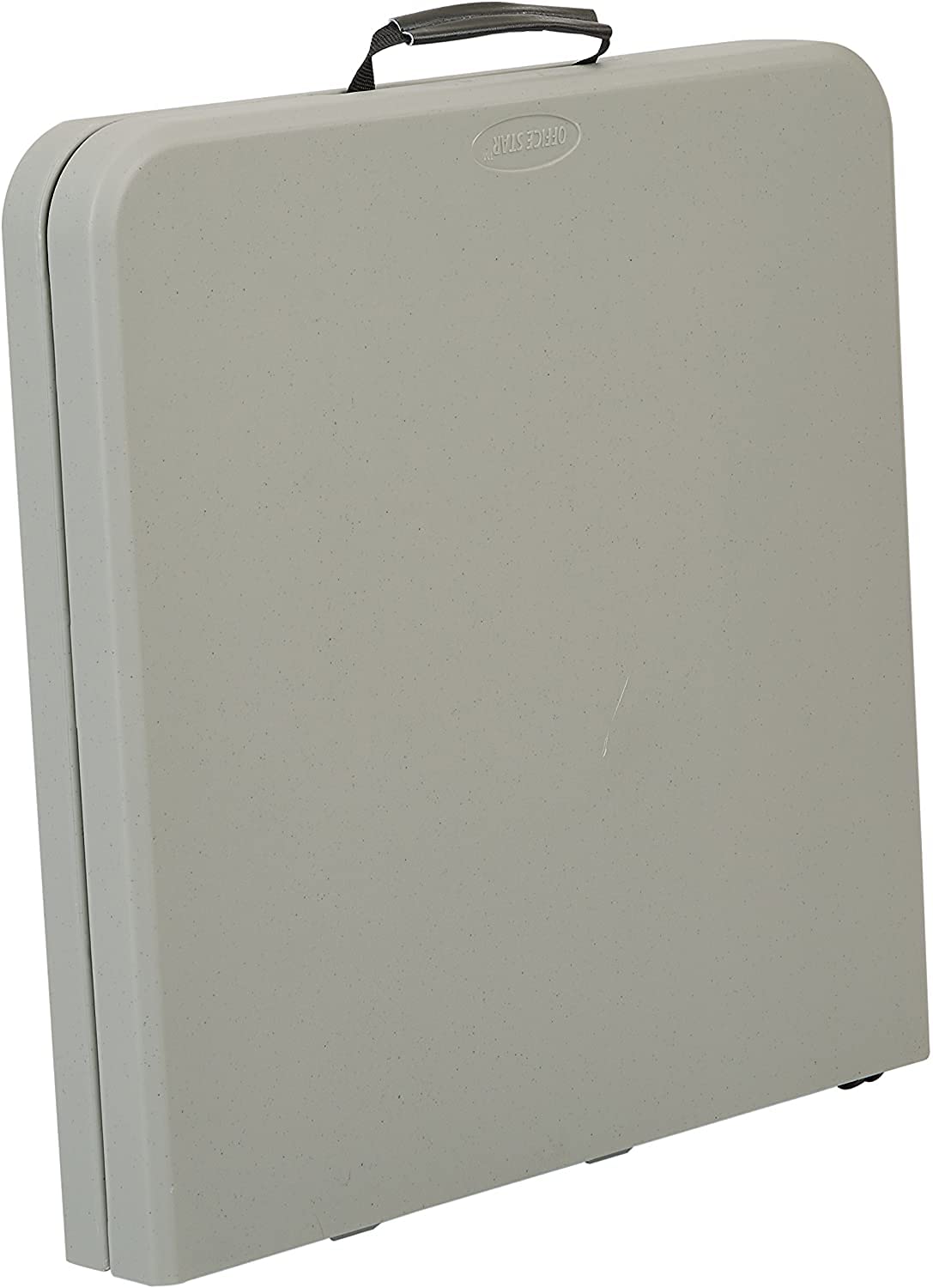 Storenine 122 cm Height-Adjustable Folding Resin Table Light Gray
