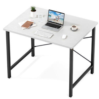 Storenine 32-Inch Compact Computer Desk White Black