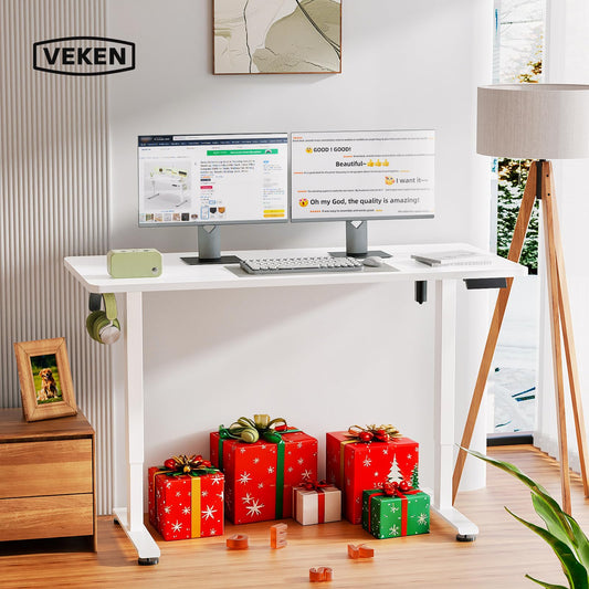 Storenine 55 Inch Electric Standing Desk White